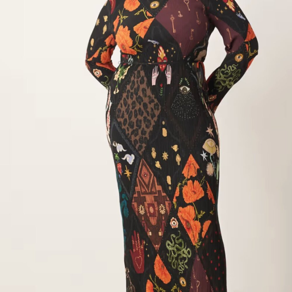Night Garden Gaia Plisse Dress - Picture 4 of 5